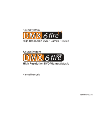 Manuel du propriétaire | Terratec DMX6fire2496 Manual Manuel utilisateur | Fixfr