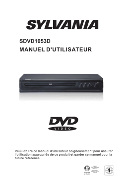 Sylvania SDVD1053D PROGRESSIVE SCAN COMPACT DVD PLAYER Manuel du propriétaire