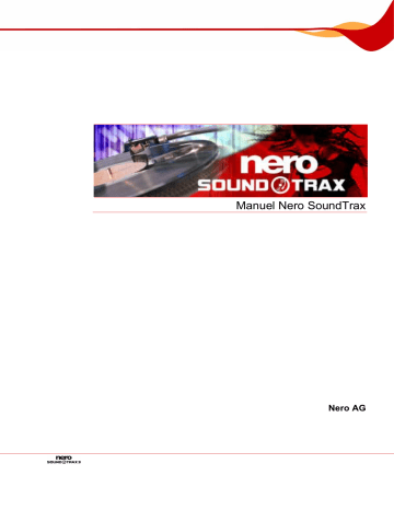Manuel du propriétaire | Nero SoundTrax Manuel utilisateur | Fixfr