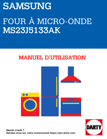 Manuel du propriétaire | Samsung MS23J5133AK Manuel utilisateur | Fixfr