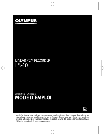 Olympus LS 10 Mode d'emploi | Fixfr