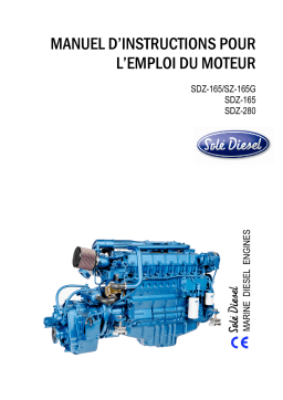 Solé Diesel SDZ-165 Engine Manuel utilisateur