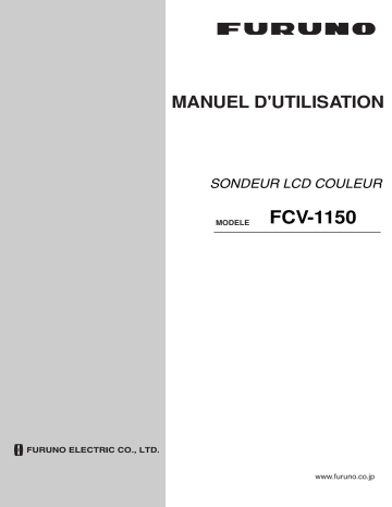 Installation manuel | Furuno FCV1150 Guide d'installation | Fixfr