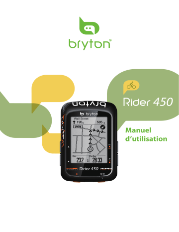 Bryton Rider 450 Manuel utilisateur | Fixfr