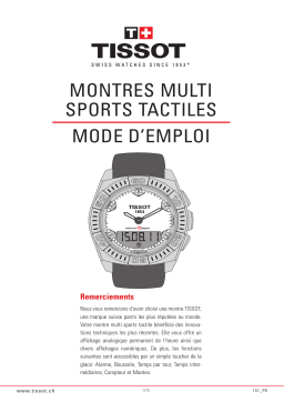 Tissot MULTISPORT TOUCH Manuel utilisateur