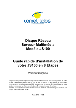 Comet Labs JS100 Manuel utilisateur