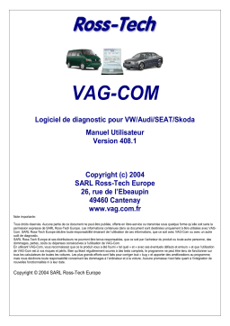 ROSS-TECH VAG-COM Manuel utilisateur