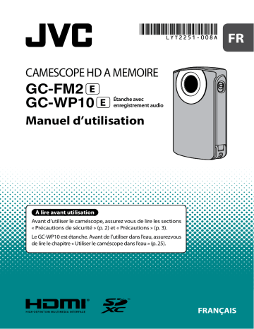 GC FM2 | Picsio GC FM2 | Mode d'emploi | JVC Picsio GC WP10 Manuel utilisateur | Fixfr