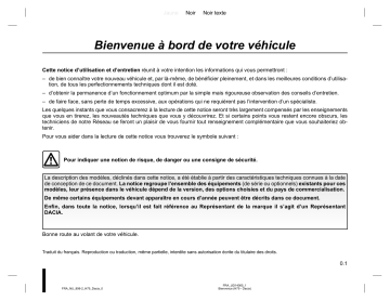 Manuel du propriétaire | Dacia DUSTER 2010 Manuel utilisateur | Fixfr