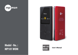 MPMan MP-101 WOM Manuel utilisateur