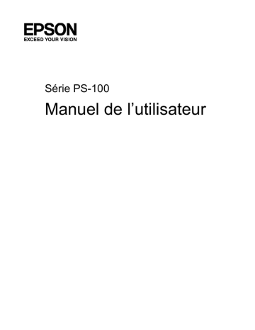 Mode d'emploi | Epson Pulsense PS-100 Manuel utilisateur | Fixfr