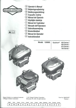 Briggs & Stratton QUANTUM 700 SERIES Manuel utilisateur