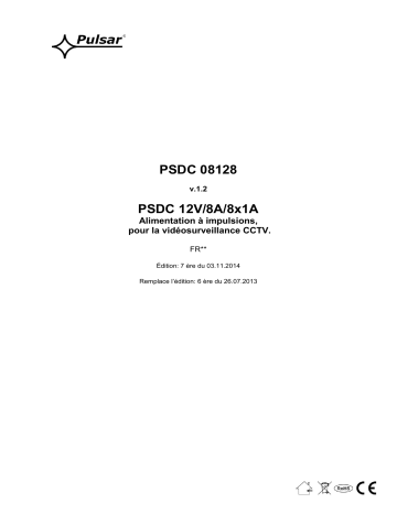 Mode d'emploi | Pulsar PSDC08128 - v1.2 Manuel utilisateur | Fixfr