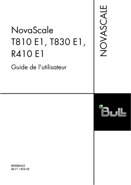 Bull NovaScale T810 E1, T830 E1 Manuel utilisateur