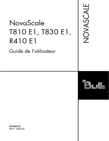 Bull NovaScale T810 E1, T830 E1 Manuel utilisateur | Fixfr