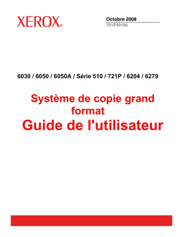 Manuel du propriétaire | Xerox 6030 Manuel utilisateur | Fixfr