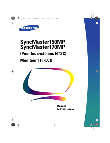 Manuel du propriétaire | Samsung SyncMaster 170MP Manuel utilisateur | Fixfr