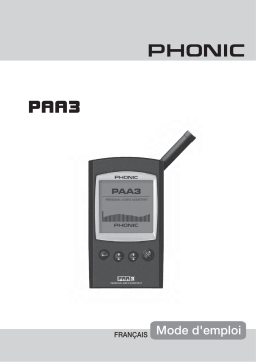 Phonic PAA3 Manuel utilisateur