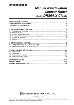 Furuno DRS6AX Guide d'installation