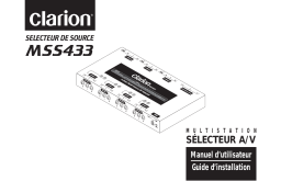 Clarion MSS433 Manuel utilisateur