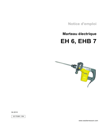 EH 6 M/120 | EH 6 M/230 | Wacker Neuson EH 6 M/115 Electric Breaker Manuel utilisateur | Fixfr