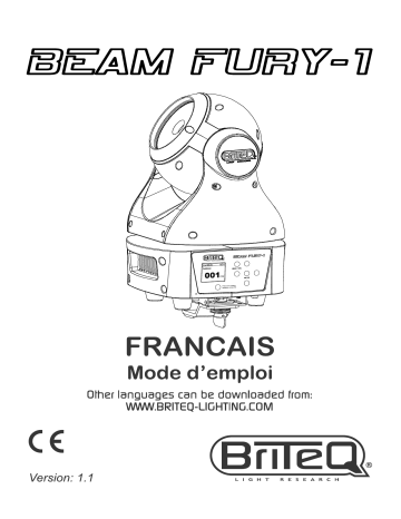 Briteq BEAM FURY-1 Manuel du propriétaire | Fixfr