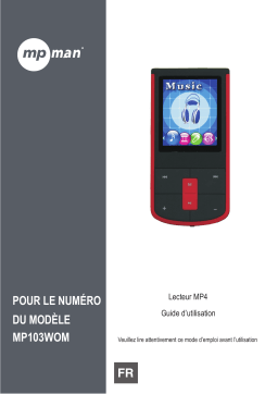 MPMan MP103 Manuel utilisateur