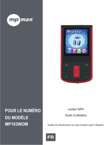 Manuel du propriétaire | MPMan MP103 Manuel utilisateur | Fixfr