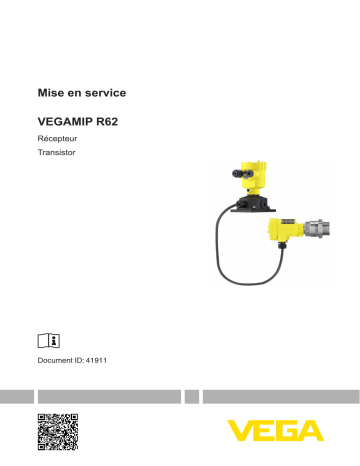 Mode d'emploi | Vega VEGAMIP R62 Microwave receiver in separate version for level detectin of bulk solids and liquids Operating instrustions | Fixfr