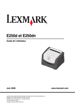 Lexmark E250DN Manuel utilisateur