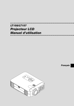 NEC LT158 Manuel utilisateur