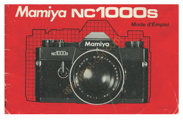 Mamiya NC1000 S Manuel utilisateur | Fixfr