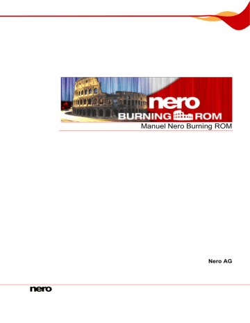 Nero Burning Rom Manuel utilisateur | Fixfr