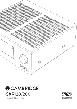 Cambridge Audio CXR120 Manuel utilisateur