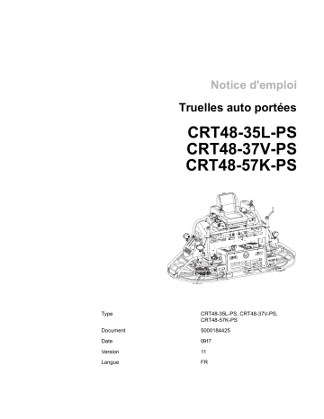 CRT48-57k-PS | CRT48-57k-PS EU | CRT48-35L-PS | CRT48-35L-PS EU | Wacker Neuson CRT48-37V-PS Ride-on Trowel Manuel utilisateur | Fixfr