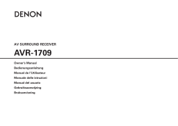Denon AVR-1709 Manuel utilisateur