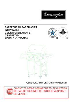 Charmglow 730-0230 grill Manuel utilisateur