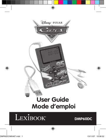 Lexibook DMP60 DC Mode d'emploi | Fixfr
