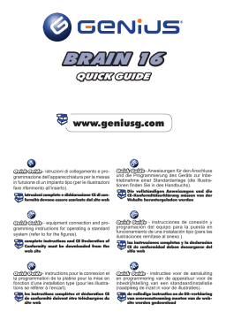 Genius BRAIN16 Quick Guide de démarrage rapide