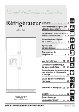 Frigidaire FSC23F7TDS Manuel utilisateur