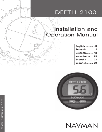 Manuel du propriétaire | Navman Depth 2100 Manuel utilisateur | Fixfr