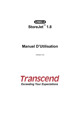 Transcend TS40GSJ18 Manuel utilisateur