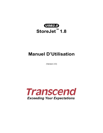 Manuel du propriétaire | Transcend TS40GSJ18 Manuel utilisateur | Fixfr