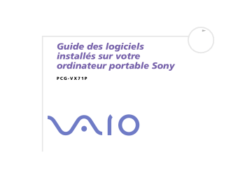 Manuel du propriétaire | Sony PCG-VX71P Manuel utilisateur | Fixfr