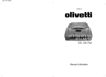 Manuel du propriétaire | Olivetti OFX 570 Manuel utilisateur | Fixfr
