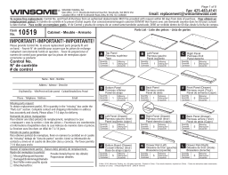 Winsome 10519 Home Office Cabinet Mode d'emploi