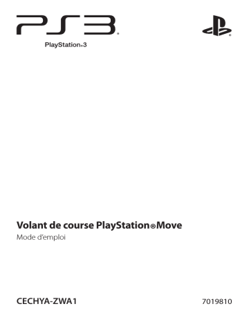 Sony PS3 Volant de course PlayStation Move CECHYA-ZWA1 Mode d'emploi | Fixfr