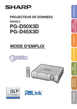 Sharp PG-D50X3D Manuel utilisateur