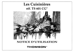 Thomson TS601CG Manuel utilisateur