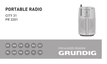 Manuel du propriétaire | Grundig CITY 31 Manuel utilisateur | Fixfr